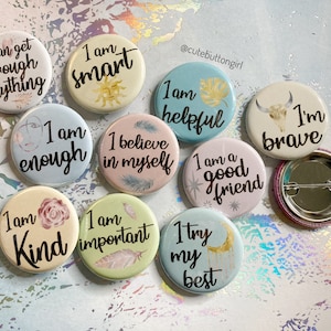 1.25in & 2.25in Positive Affirmations