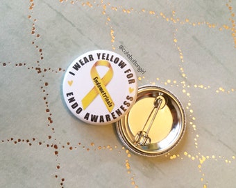 1.25in & 2.25in Endometriosis awareness
