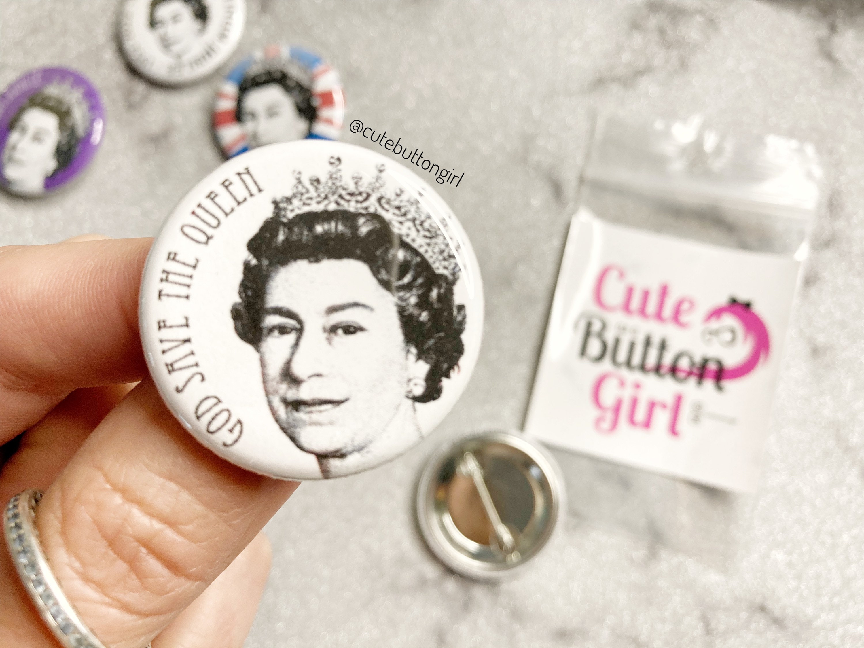 1.25in & 2.25in God Save the Queen/king - Etsy