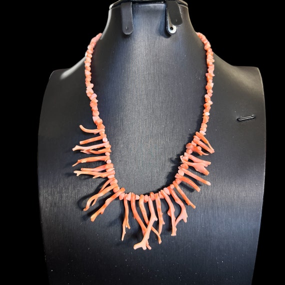 Vintage Branch Coral Necklace. Vintage Pink Coral… - image 4