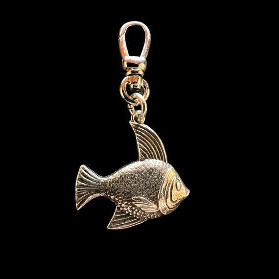 Vintage Sterling Silver Angel Fish Swivel Watch F… - image 1
