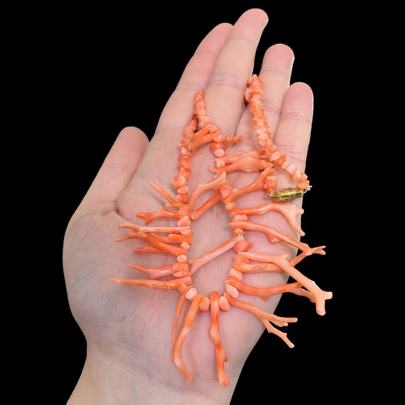 Vintage Branch Coral Necklace. Vintage Pink Coral… - image 5