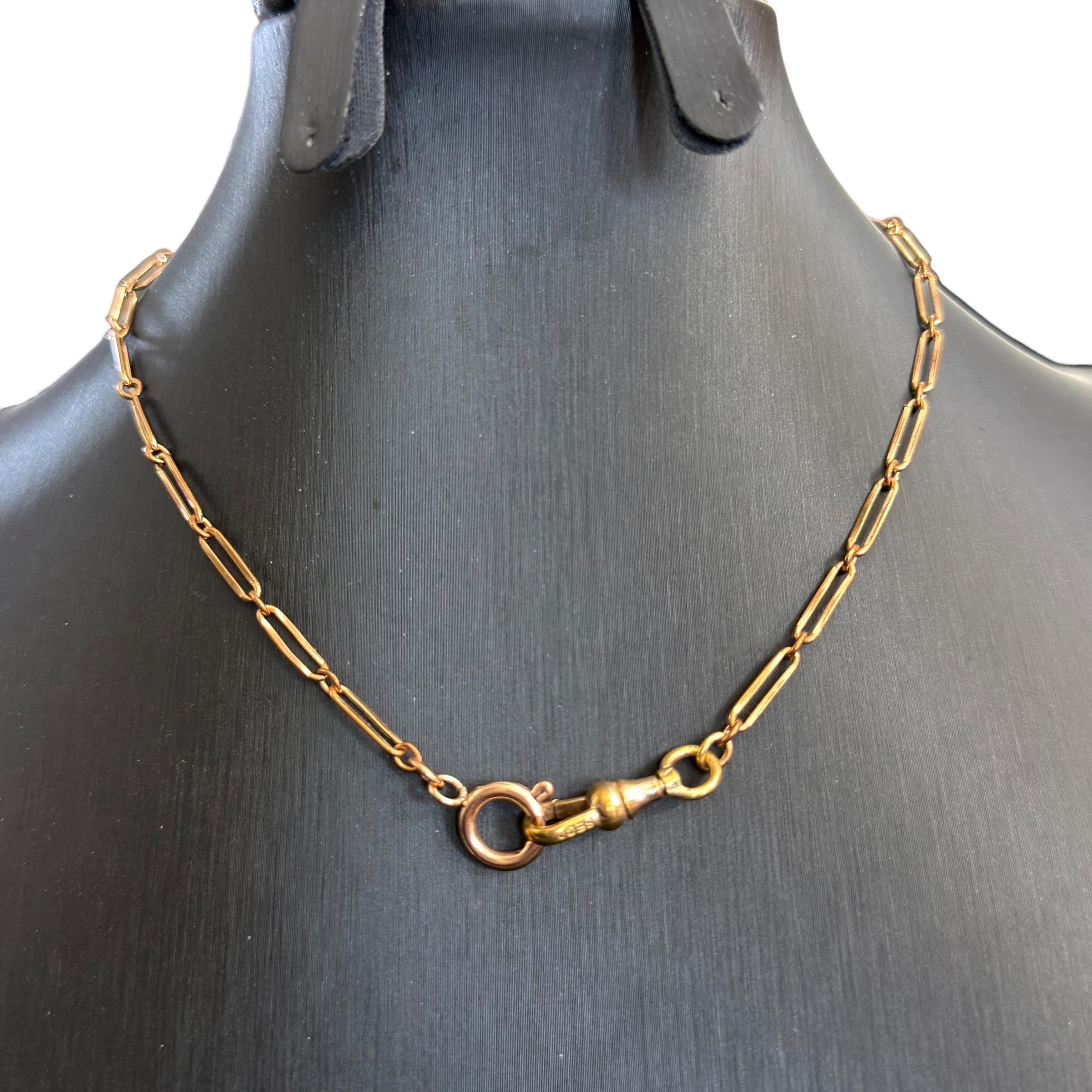 13” Gold Filled Victorian Pocket Watch Chain - Victorian Watch