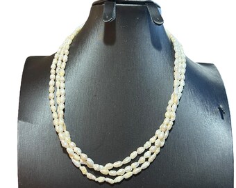 Rice Pearl Choker Set Designer Short Necklace South Indian