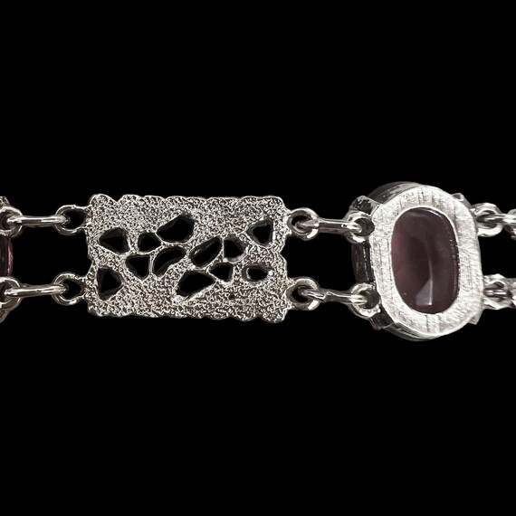 Sarah Coventry Filigree Amethyst Bracelet. Vintag… - image 6