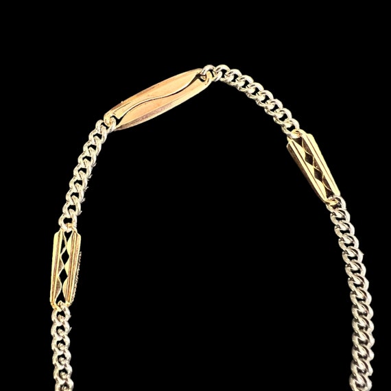 9.4” Art Deco Pocket Watch Chain Bracelet. Small … - image 5