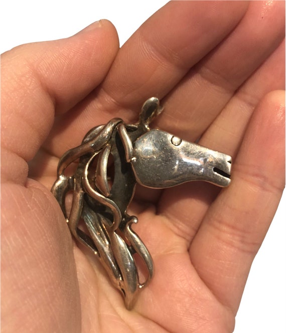 Silpada Figural Horse Pendant / Brooch / Pin. Heav