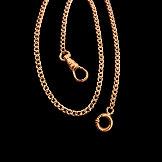 Antique Rose Gold Filled Pocket Watch Chain. Victoria… Gem