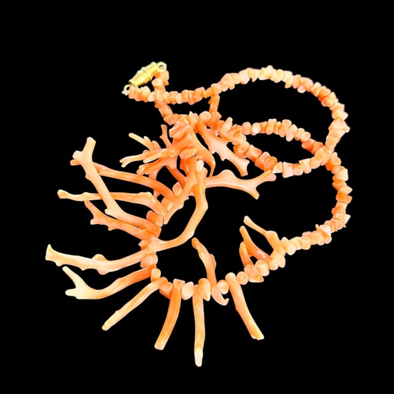 Vintage Branch Coral Necklace. Vintage Pink Coral… - image 9