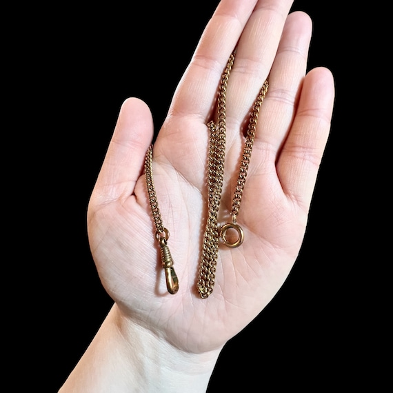 Antique Bronze Pocket Watch Chain / Watch Chain Choke… Gem