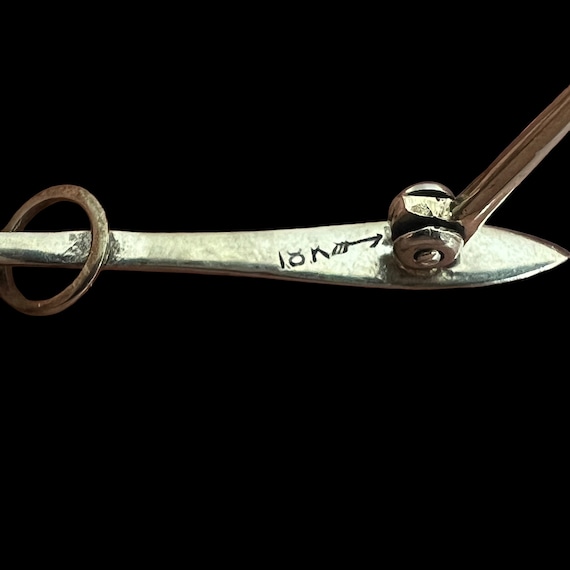18K Art Deco Pearl Bar Brooch - Art Deco 18K Whit… - image 7