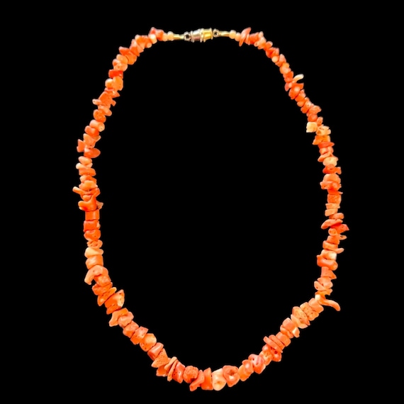 Vintage Coral Necklace. Vintage Pink Coral Neckla… - image 3
