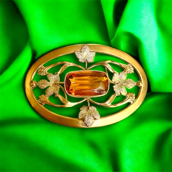 Edwardian Sash Brooch. George L. Paine Art Nouvea… - image 1