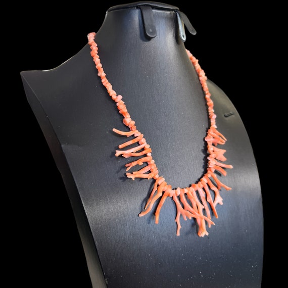 Vintage Branch Coral Necklace. Vintage Pink Coral… - image 7