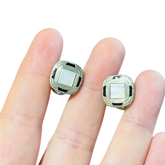 Antique Snap Link Cufflinks - Kum-A-Part Snap Tog… - image 1