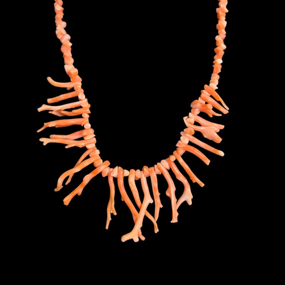 Vintage Branch Coral Necklace. Vintage Pink Coral… - image 3