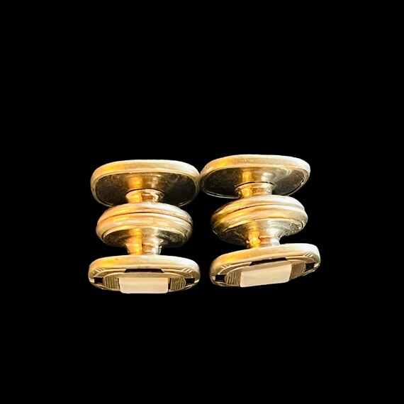 Antique Snap Link Cufflinks - Kum-A-Part Snap Tog… - image 4