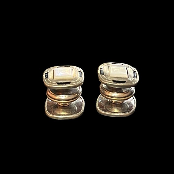 Antique Snap Link Cufflinks - Kum-A-Part Snap Tog… - image 7