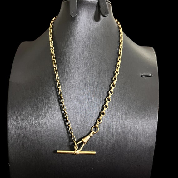 18” Antique Brass Pocket Watch Chain / Antique Brass … Gem