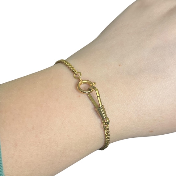 6,6-Zoll-Vintage-Messing-Ton Metall Taschenuhr Kette Uhr Kette