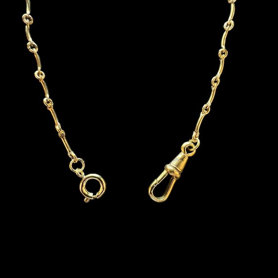 Vintage Gold Pocket Watch Chain Choker Necklace. … - image 4