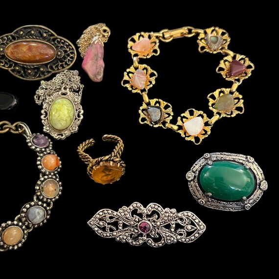 Scottish Jewelry Collection, Scottish Agate Brace… - image 3