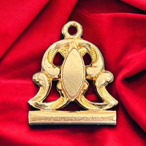 Victorian Gold Filled Pocket Watch Fob - Watch Fob Pendant - Antique Watch Fob - Victorian Accessory - Antique Gold Filled Watch Fob