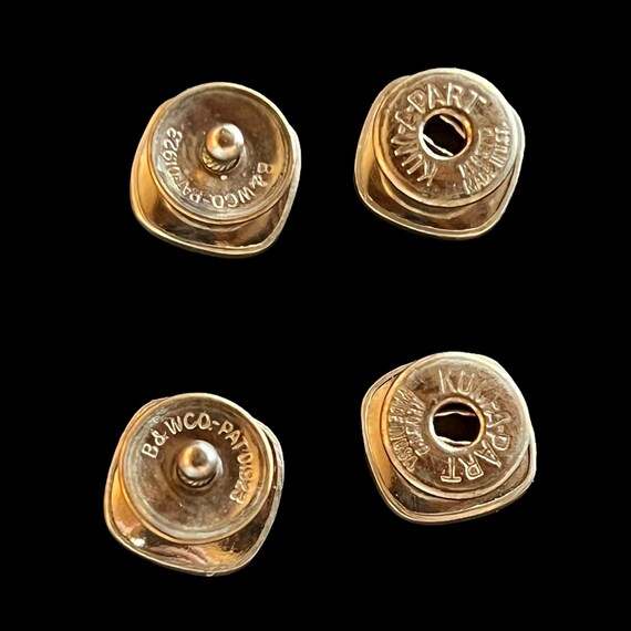 Antique Snap Link Cufflinks - Kum-A-Part Snap Tog… - image 5