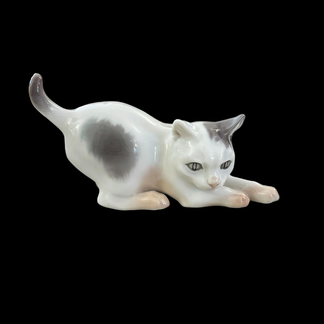 Dahl Jensen Cat Figurine Dahl Jensen Cat Model 1013. Signed Etsy