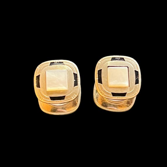 Antique Snap Link Cufflinks - Kum-A-Part Snap Tog… - image 3