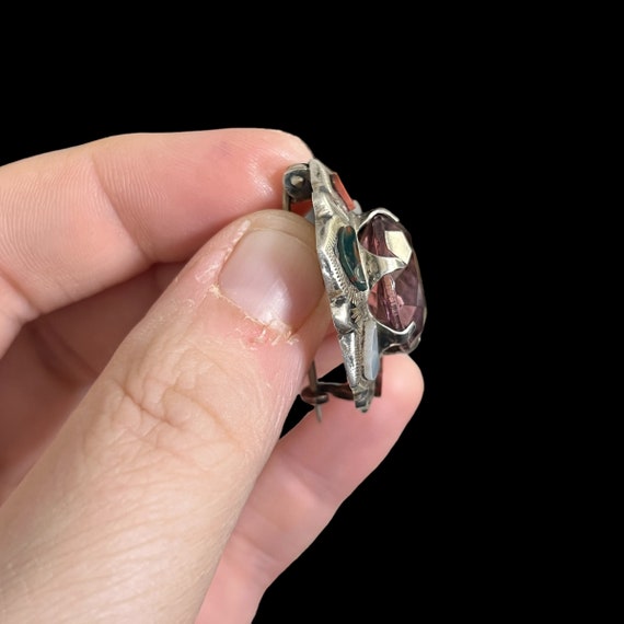 Victorian Scottish Agate Brooch. Sterling Silver … - image 5