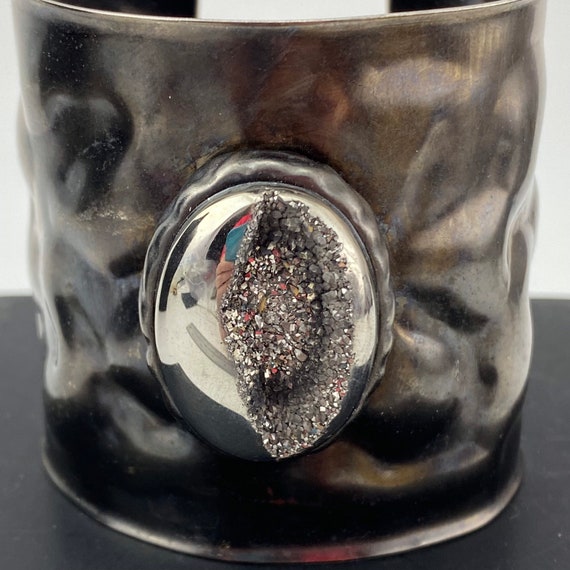 Hartman & Rose Black Diamond Druzy Hematite Cryst… - image 1