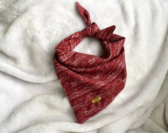tie on pet bandana Fireside dog bandana