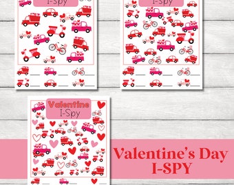 Valentine’s Day I Spy, Valentine’s Day Activity For Kids, Valentine’s Preschool Games, Valentine’s Activity Bundle, Valentine Party Games