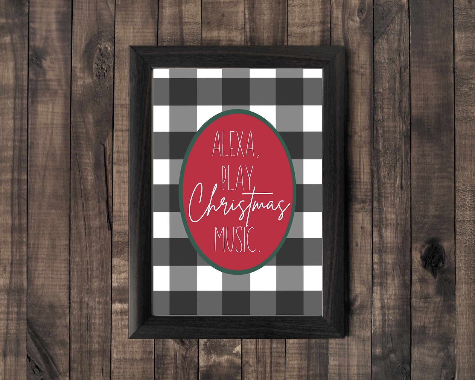 Alexa Play Christmas Music Printable Christmas Wall Art Etsy