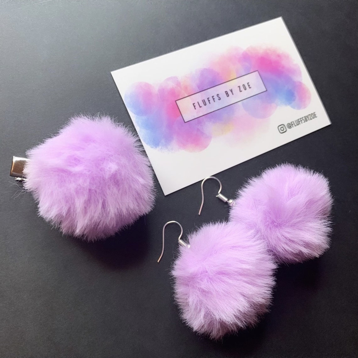 Pom Pom Earrings Etsy