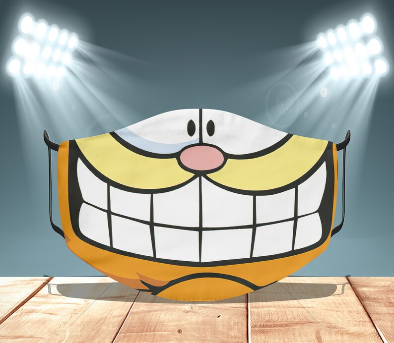 Garfield Cat Mouth Face Mask Reusable Washable Face Mask