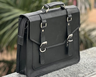 Klassische Umhängetasche aus Büffelleder, Laptoptasche für Herren, Umhängetasche für Frauen, Arbeit, Aktentasche, Crossbody, Geschenke für Männer