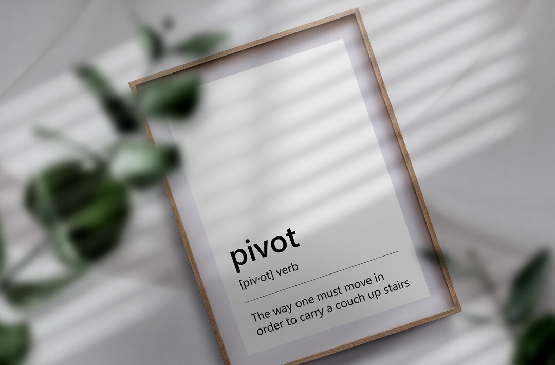 PIVOT Definition Print / FRIENDS TV Show Wall Art Friends Fan Etsy México