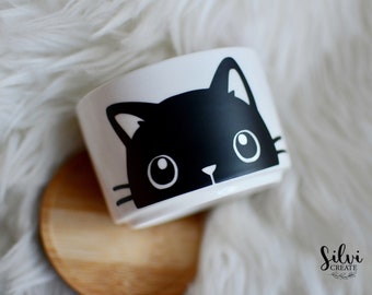 Cute ceramic planter pot with hole for succulents| black cat animal| Kitty Planters| Pet memorial gifts, Pet products, Pet death