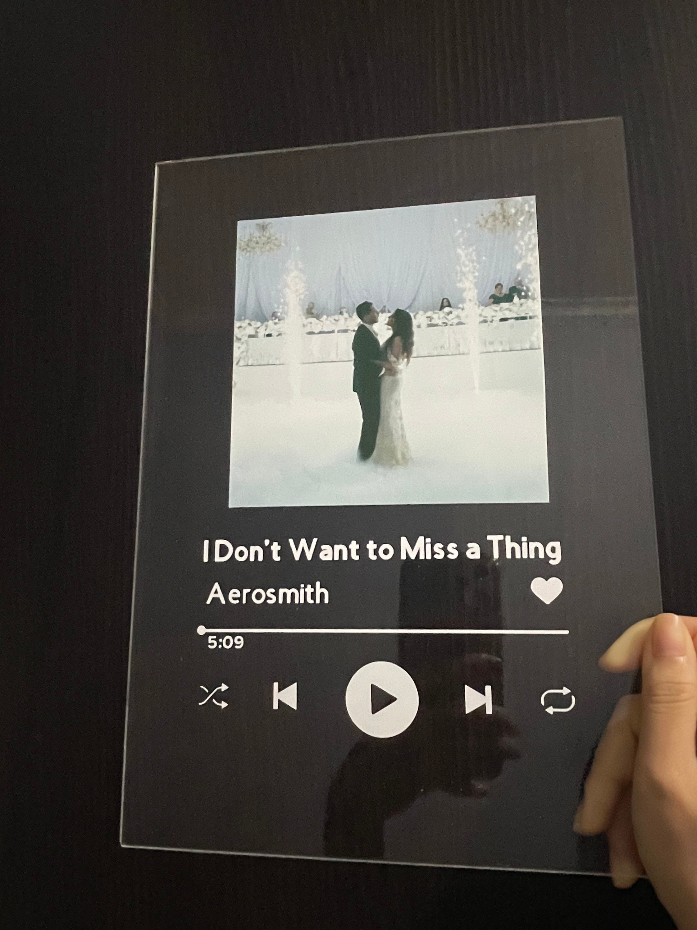 Custom Couples Spotify Music Transparent Glass Song Album Etsy