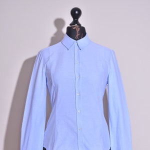 Aspesi Women&#39;s Button Down Long Sleeve Blue Shirt Size 38 / XS