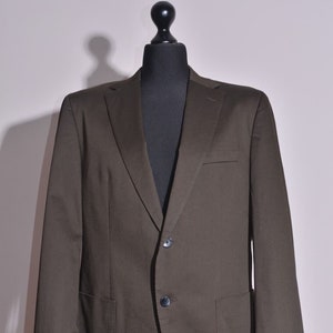 Hugo Boss Men&#39;s Stretch Tailoring Jalston/Lenon1 Khaki Blazer Jacket IT54 UK44 US44