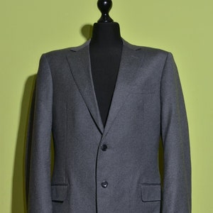 Suitsupply Men&#39;s Grey 2 Button Blazer Jacket Wool Size UK44L US44L EU54