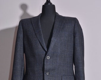 Barutti Men's 2Button Wool Blend Blazer Jacket Size UK38R US38R EU48