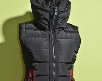 Desigual Womens Vest Gilet Jacket Black Size 36