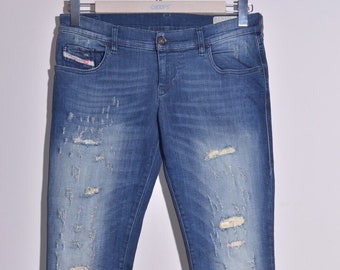 Diesel Women's Jeans Size W31 L32 Super Slim-Skinny Low Waist Grupee