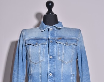 G Star RAW Men's Deconstructed 3D Slim Denim Jacket Size S