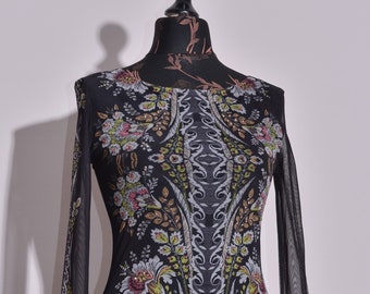 BNWT Desigual by Lacroix Womens Vest Eyre Black Chiffon Lined Dress Size S