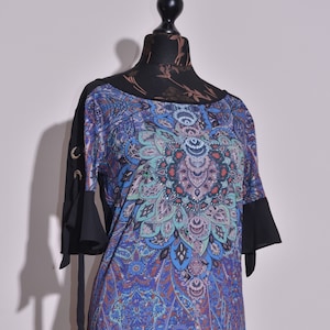 BNWT Desigual Womens Yamina 3/4 Sleeve Abstract Floral Print Dress Size S UK10